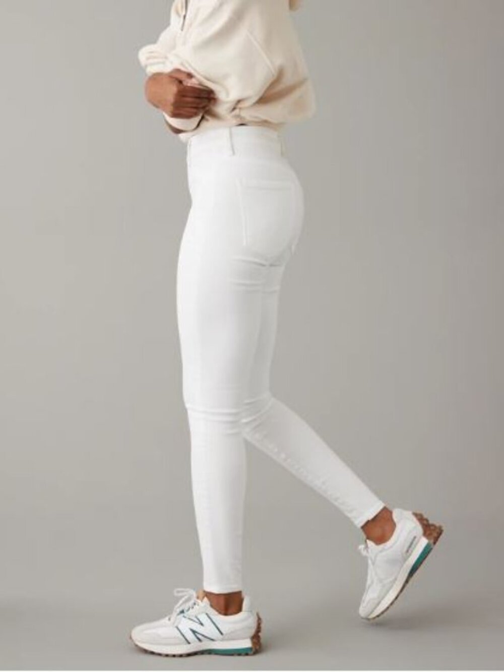 American Eagle, White Skinny Short Jeans, sz:0